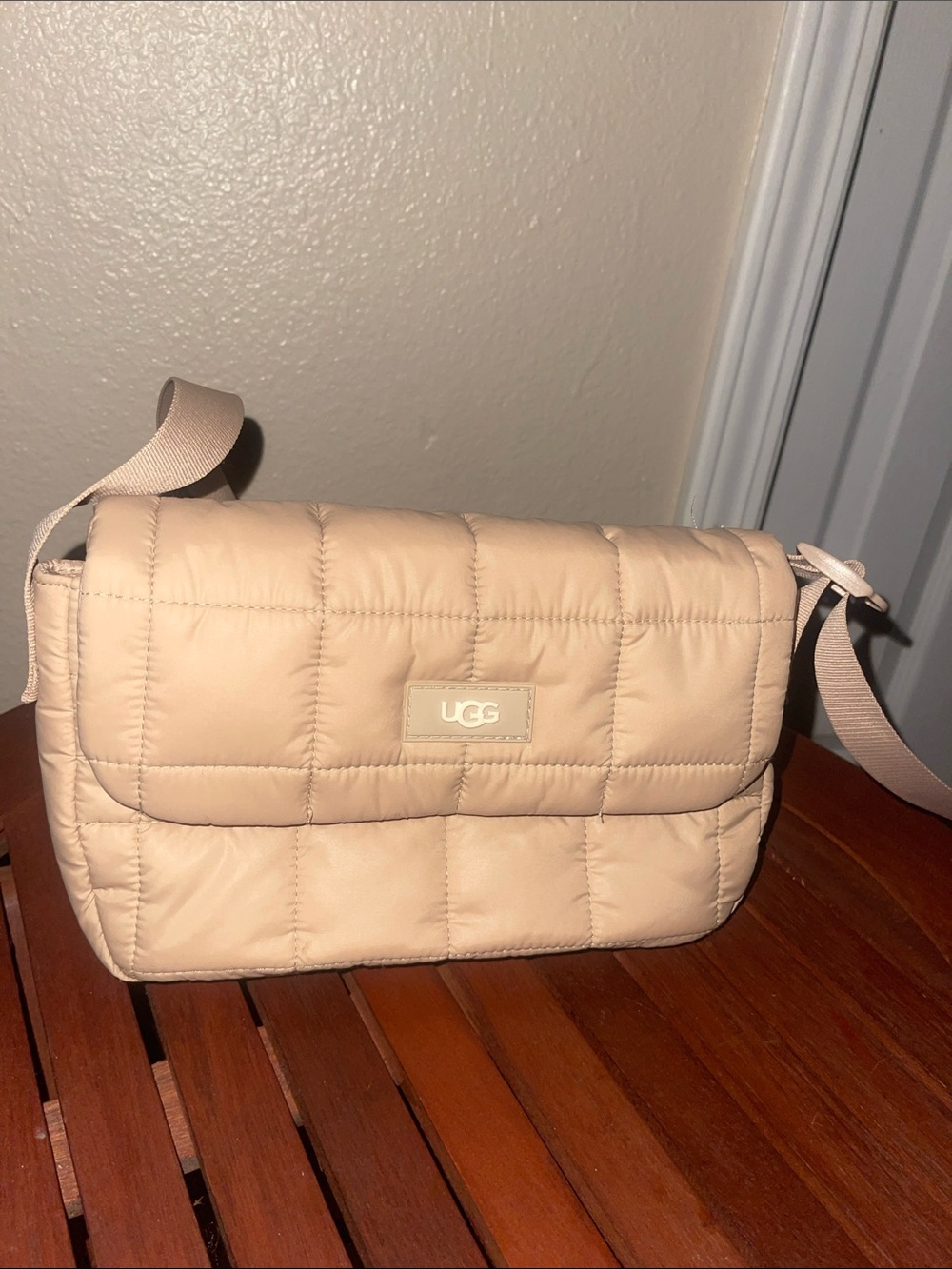 UGG Quilted Crossbody Bag - Light Beige